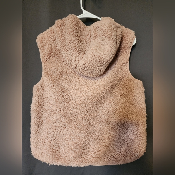 Weatherproof Vintage hooded vest, Women's Medium Pink Teddy Hooded Vest - Picture 4 of 7